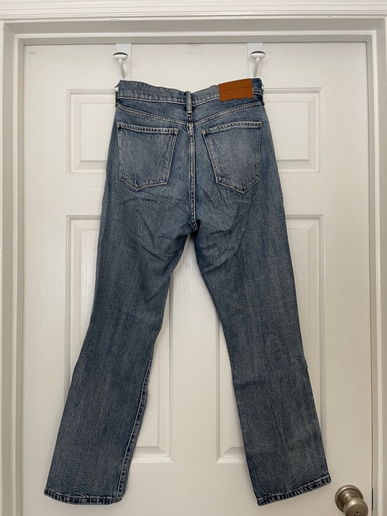 Lucky Brand Distressed Straight-Leg Jeans - Faded Blue - Picture 2 of 5
